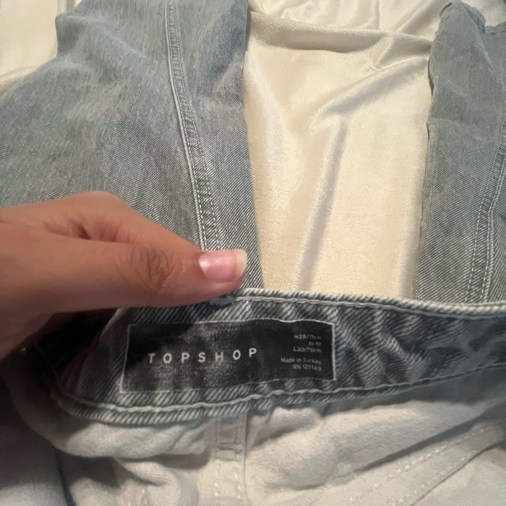 Topshop Washed Blue Denim jeans